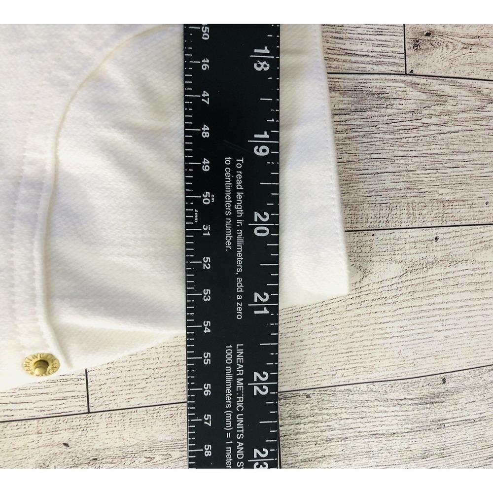 Isaac Mizrahi Live! 24/7 Stretch Pants White Denim 20 W  NEW IN BAG - Picture 5 of 6
